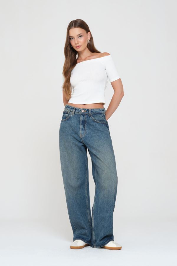 LOOSE BAGGY KADIN JEAN PANTOLON