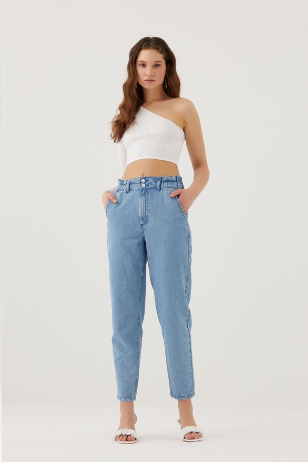 PAPER BAG KADIN JEAN PANTOLON