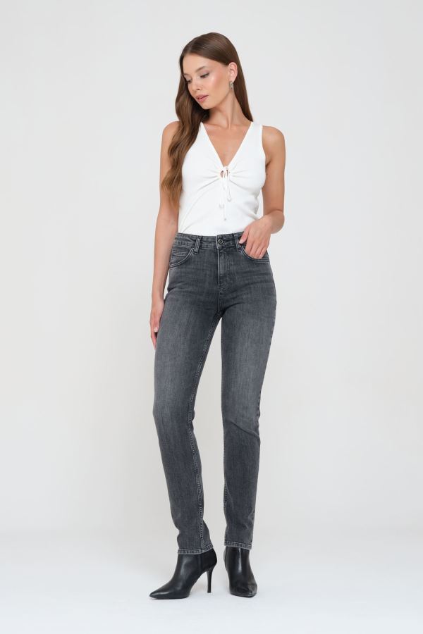 SLIM STRAIGHT KADIN JEAN PANTOLON