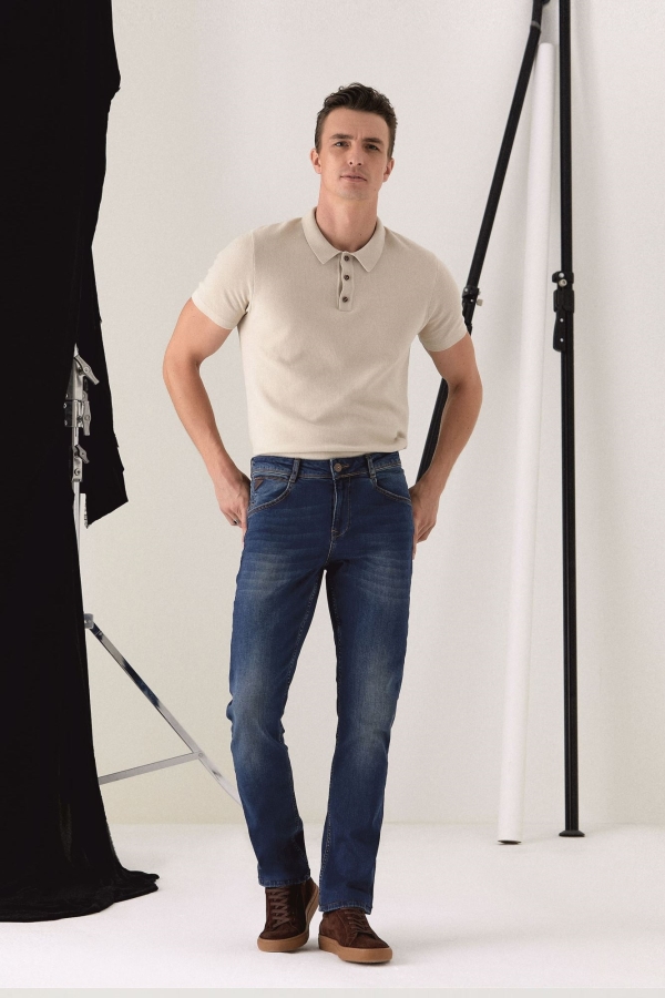 SLIM STRAIGHT ERKEK JEAN PANTOLON