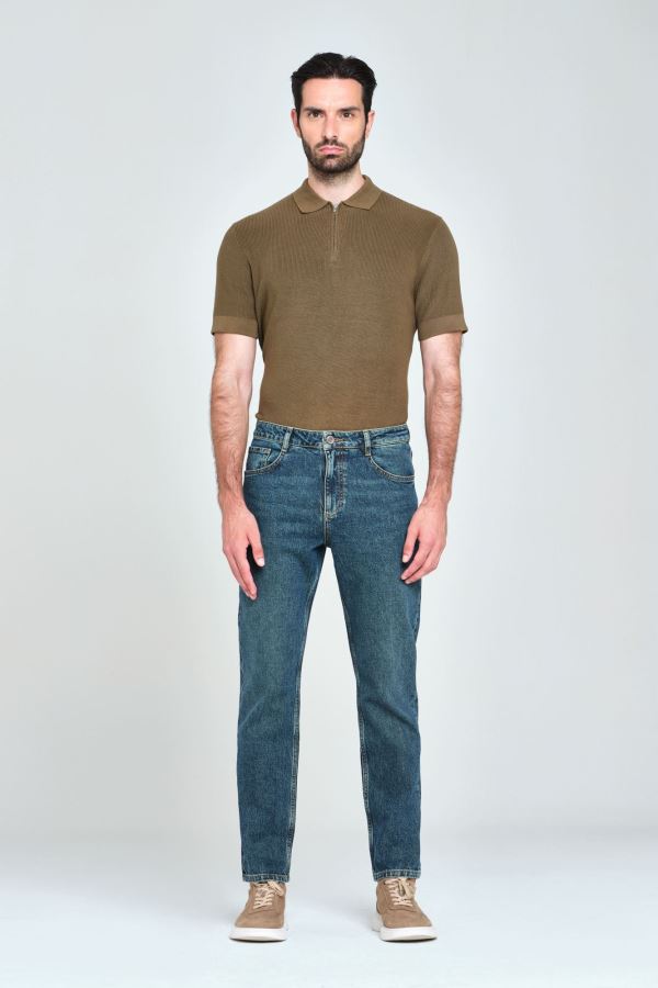 SLIM TAPERED ERKEK JEAN PANTOLON