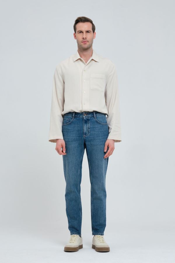SLIM TAPERED ERKEK JEAN PANTOLON