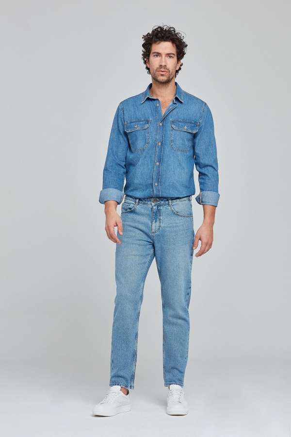 SLIM TAPERED ERKEK JEAN PANTOLON