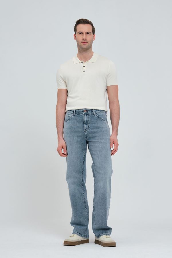 WIDE LEG ERKEK JEAN PANTOLON