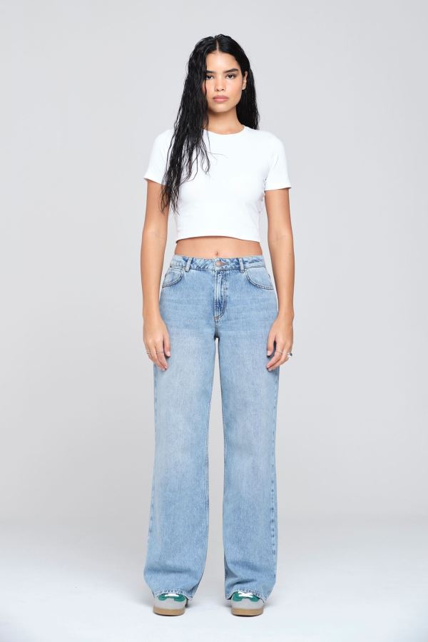 WIDE LEG KADIN JEAN PANTOLON