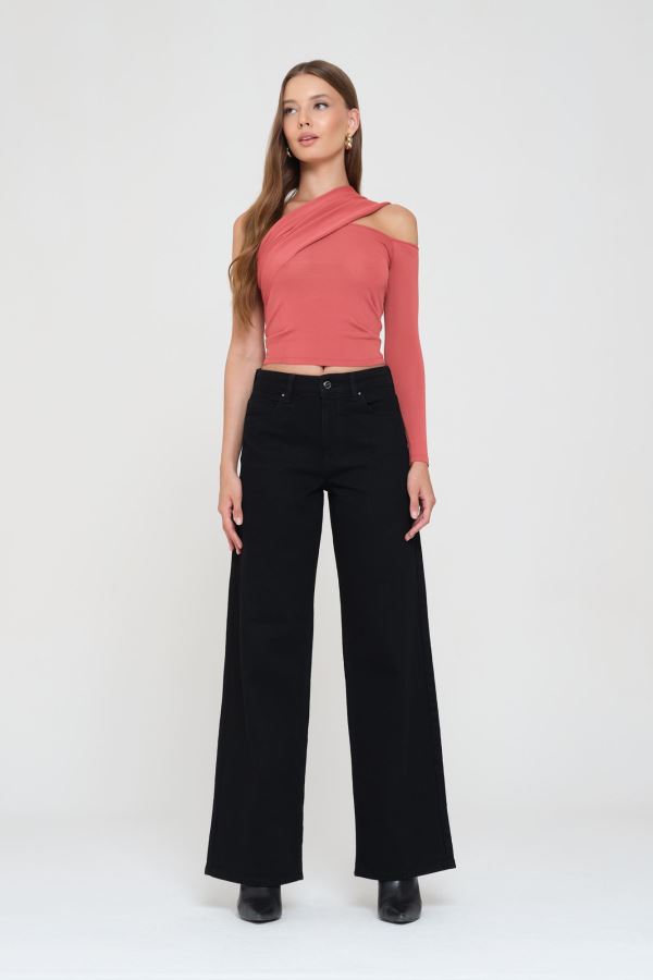 WIDE LEG KADIN JEAN PANTOLON