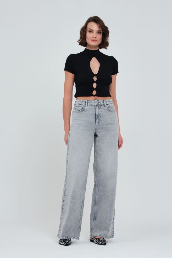 WIDE LEG KADIN JEAN PANTOLON