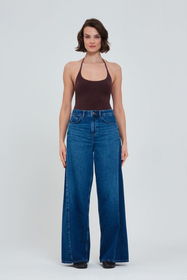 WIDE LEG KADIN JEAN PANTOLON