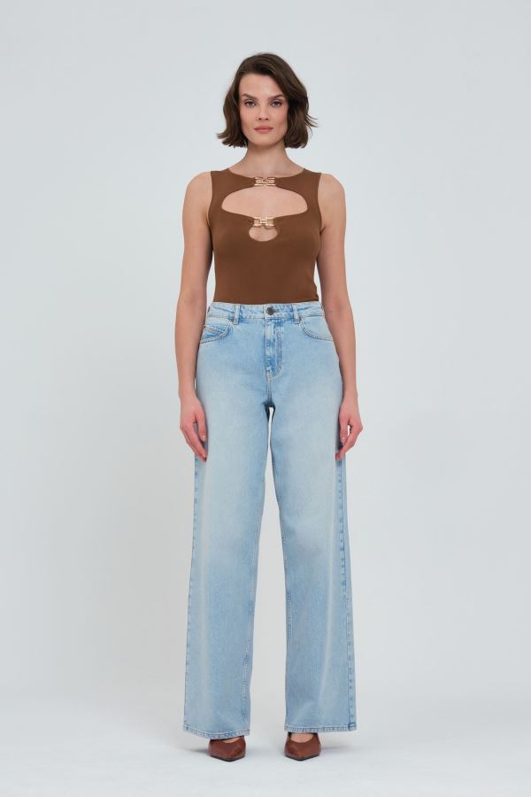 WIDE LEG KADIN JEAN PANTOLON