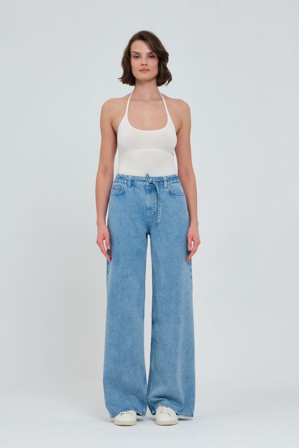 WIDE LEG KADIN JEAN PANTOLON