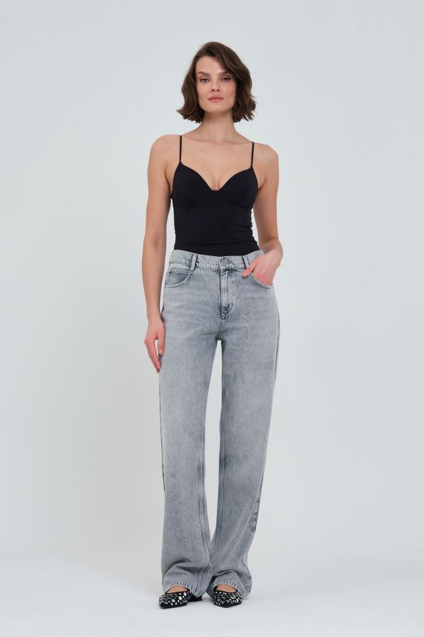 WIDE LEG KADIN JEAN PANTOLON