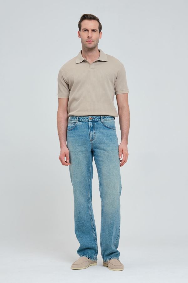 WIDE LEG ERKEK JEAN PANTOLON