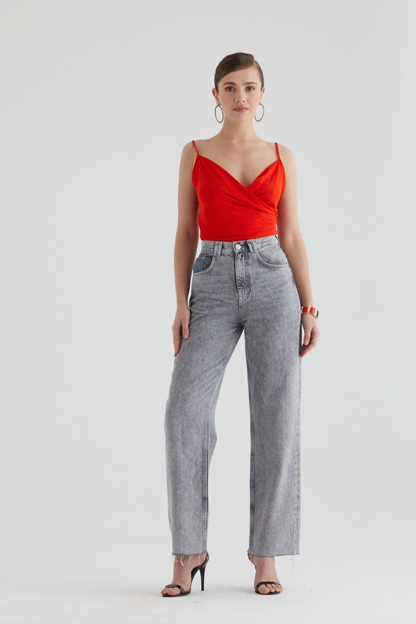 WIDE LEG KADIN JEAN PANTOLON